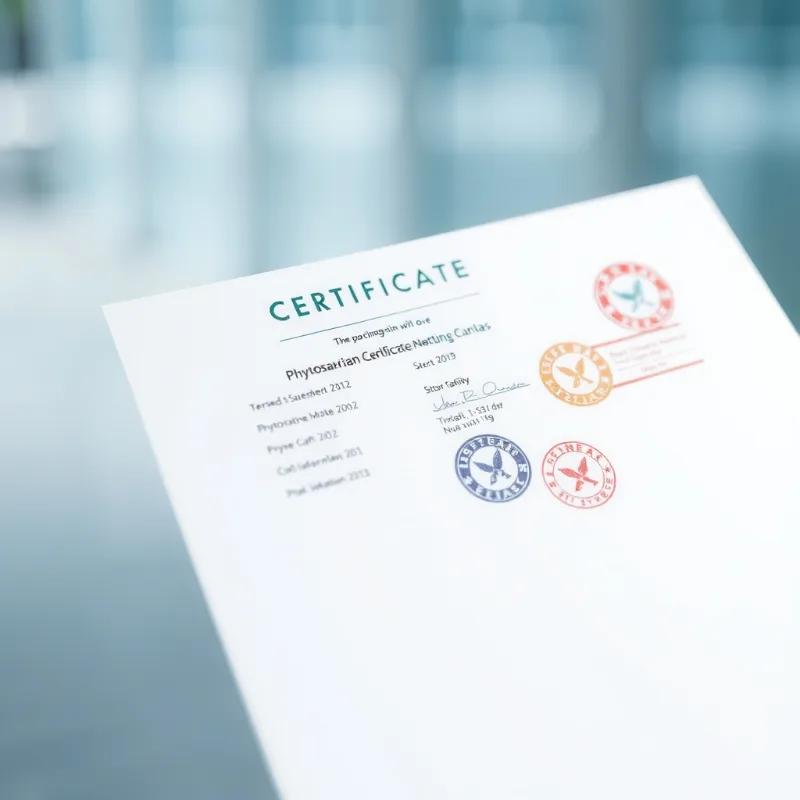 PHYTOSANITARY CERTIFICATE